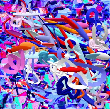 Digitale Kunst getiteld "-THE COSMIC LAW-" door Iannilli  Laila Antonella, Origineel Kunstwerk, 3D-modellering