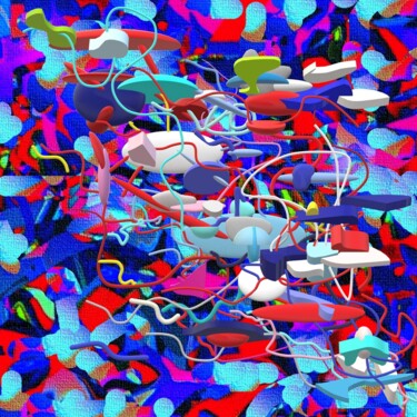 "-ENERGY MIRROR-" başlıklı Tablo Iannilli  Laila Antonella tarafından, Orijinal sanat, 3D modelleme Plastik cam üzerine mont…