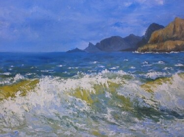 Картина под названием "море.прибой" - Ярослав Кувшинов, Подлинное произведение искусства