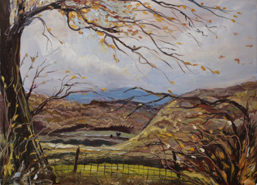 Peinture intitulée "Welsh landscape - F…" par Iaroslav Hmelnitki, Œuvre d'art originale, Huile