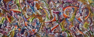 Картина под названием "Stockholm syndrome…" - Iason Orlandos, Подлинное произведение искусства, Масло Установлен на Деревянн…