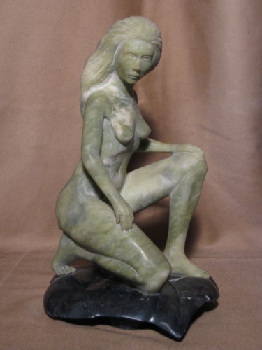 Sculpture intitulée "Dryade" par Christian Ibanes, Œuvre d'art originale, Pierre