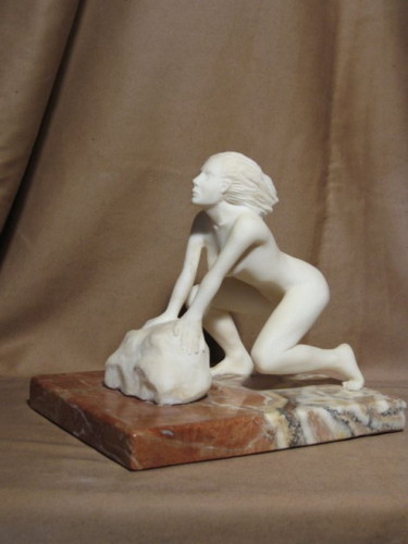 Sculpture intitulée "Sauvage" par Christian Ibanes, Œuvre d'art originale, Pierre
