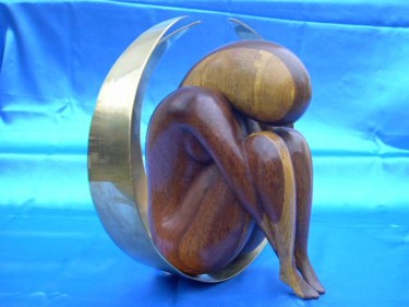 Sculpture intitulée "Introvertie" par Lionel Ibanez, Œuvre d'art originale