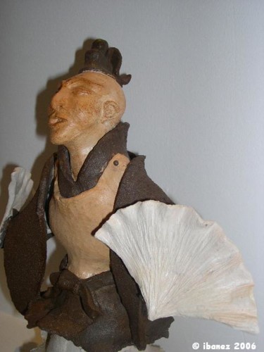 Sculpture intitulée "Japonais" par Lionel Ibanez, Œuvre d'art originale