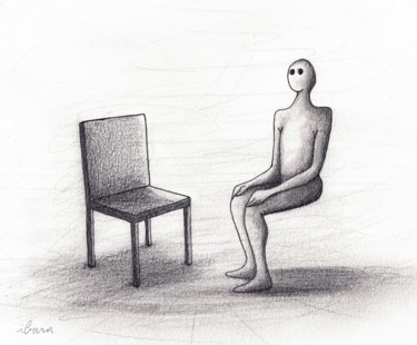 Mimétisme Dessin intitulée "Mimétisme" par Henri Ibara, Œuvre d'art originale, Crayon