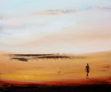 Solitude Peinture intitulée "Solitude" par Henri Ibara, Œuvre d'art originale, Acrylique