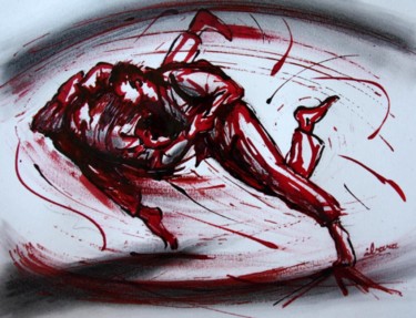 judo-n-5-dessin-d-ibara-a-l-encre-rouge-et-sanguine-sur-papier-aquarelle-300gr-format-30cm-sur-42cm.jpg Drawing titled "judo-n-5-dessin-d-i…" by Henri Ibara, Original Art, Ink