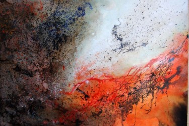 Painting titled "Timanfaya's volcano…" by Ibeth Muttis, Original Artwork, Oil