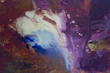 Painting titled "Galaxia 4" by Ibeth Muttis, Original Artwork, Oil