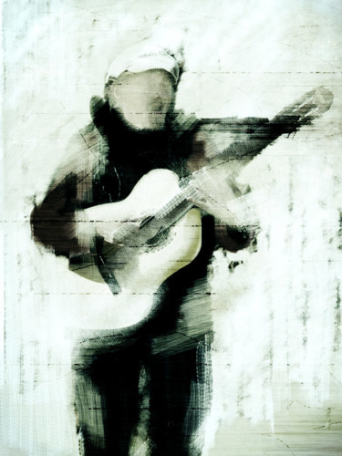 Digital Arts titled "The guitar" by Ibeth Muttis, Original Artwork
