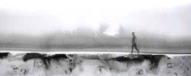 Digital Arts titled "a-walking-man.jpg" by Ibeth Muttis, Original Artwork