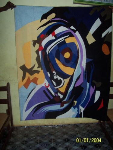 Peinture intitulée "tourbillon" par Ibra Ndiaye, Œuvre d'art originale