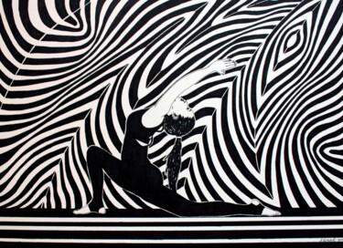 "Yoga 5" başlıklı Resim Ibrahim Unal tarafından, Orijinal sanat, Kalem
