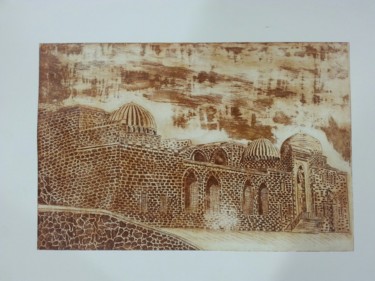 Druckgrafik mit dem Titel "Kasımiye Medresesi…" von Ibrahim Kaya, Original-Kunstwerk, Radierung