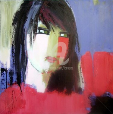 Painting titled "MADEMOISELLE NENUPH…" by Ica Saez, Original Artwork