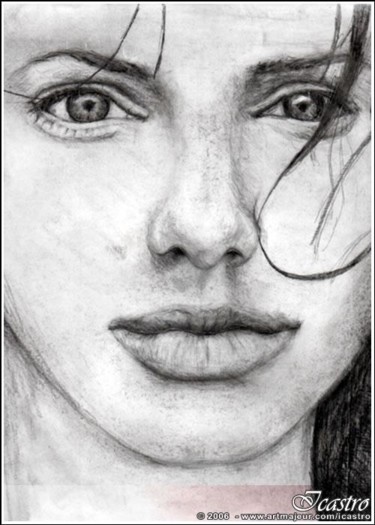 Rysunek zatytułowany „Angelina” autorstwa Icastro, Oryginalna praca