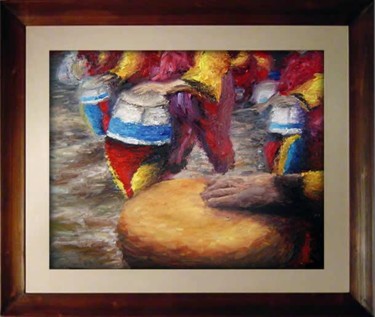 Картина под названием "CARNAVAL URUGUAY" - Icastro, Подлинное произведение искусства