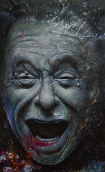 Peinture intitulée "Bukowski" par Iché, Œuvre d'art originale, Huile Monté sur Châssis en bois
