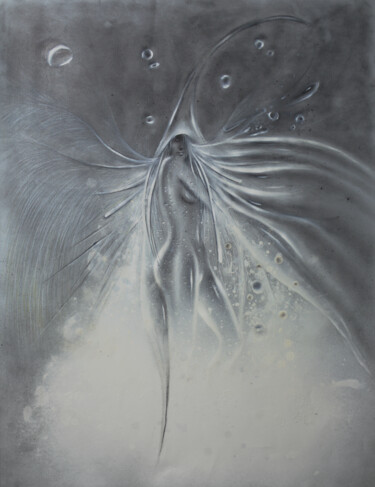 Malerei mit dem Titel "Nereid" von Iché, Original-Kunstwerk, Öl