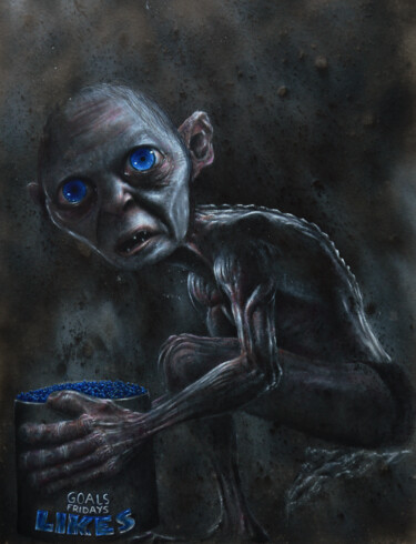 Pintura titulada "social portrait" por Iché, Obra de arte original, Oleo