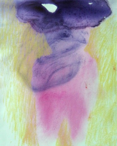Картина под названием "Untitled" - Ida Iris, Подлинное произведение искусства, Акварель