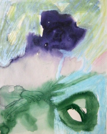 Картина под названием "Bouquet" - Ida Iris, Подлинное произведение искусства, Акварель
