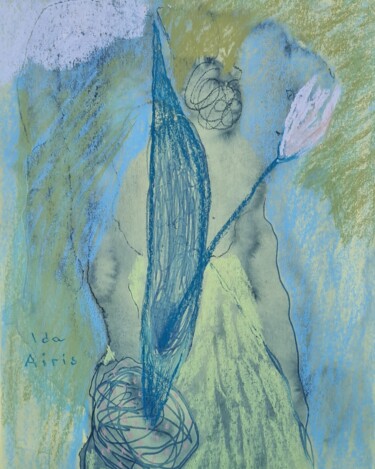 Peinture intitulée "Fixation on the sub…" par Ida Iris, Œuvre d'art originale, Aquarelle