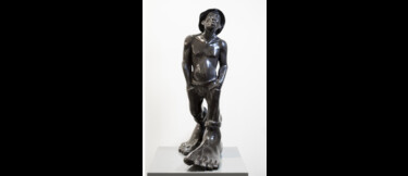 Sculpture intitulée "Le Siffleur XS" par Idan Zareski, Œuvre d'art originale, Résine