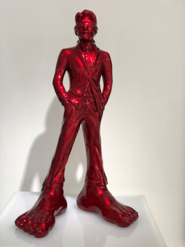 Sculpture titled "Businessman 85" by Idan Zareski, Original Artwork, Resin