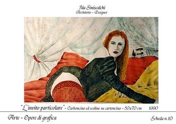 Pittura intitolato "L'invito particolare" da Ida Siniscalchi, Opera d'arte originale, Olio