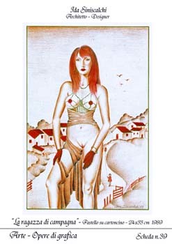 Pittura intitolato "La ragazza di campa…" da Ida Siniscalchi, Opera d'arte originale, Olio
