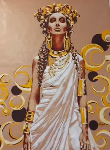 Oracle Peinture intitulée "Oracle" par Idhem San, Œuvre d'art originale, Huile