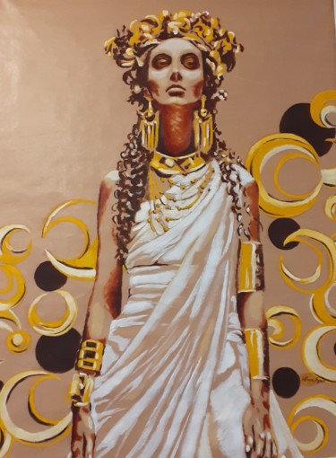 Painting titled "Oracle" by Idhem San, Original Artwork, Oil