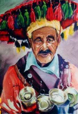 Peinture intitulée "guarabe" par Abderrahmane Idouallouche, Œuvre d'art originale