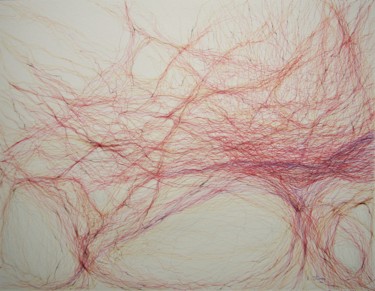 Рисунок под названием "WWW ... ... .." - Isabelle Stagg, Подлинное произведение искусства, Гелевая ручка