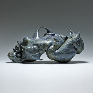 Sculptuur getiteld "Rosier des haies" door Ielizaveta Portnova, Origineel Kunstwerk, Keramiek