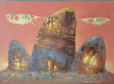 Schilderij getiteld "угасающий день" door Vladimir Golub, Origineel Kunstwerk, Olie