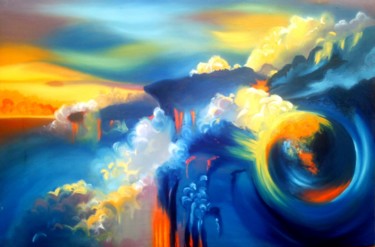 Painting titled "Elsewhere" by Ari-Art, Original Artwork, Oil