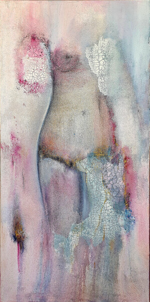 Pittura intitolato ""Nude"" da Ifigeneia Sofia Christodoulidou, Opera d'arte originale, Acrilico Montato su Telaio per barel…