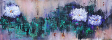 Malerei mit dem Titel "Abstract Water Lily…" von Indrani Ghosh, Original-Kunstwerk, Acryl