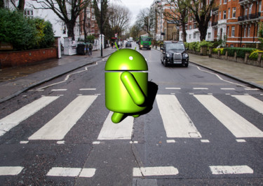 Arte digitale intitolato "Abbey Road Android…" da Das Igelchen, Opera d'arte originale, Modellazione 3D