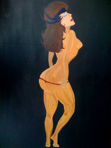 Pintura intitulada "THE BEAUTIFUL WOMAN…" por Iglesias, Obras de arte originais, Outro