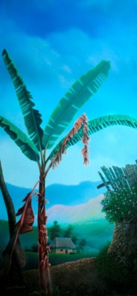 Pintura titulada "MONJE EL CAMPO I" por Ignacio Monje Pintor Colombiano, Obra de arte original