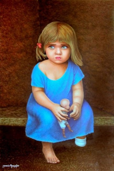 Pintura titulada "LA REALIDAD DE MI P…" por Ignacio Monje Pintor Colombiano, Obra de arte original