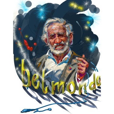 Цифровое искусство под названием "Бельмондо" - Игорь Комаров, Подлинное произведение искусства, Цифровая живопись