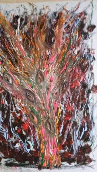 Dessin intitulée "Дерево жизни.." par Igor Abramov, Œuvre d'art originale, Acrylique