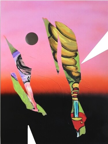 Malerei mit dem Titel "Force Majeur" von Igor Bleischwitz, Original-Kunstwerk, Acryl