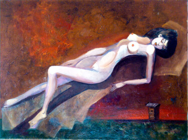 Картина под названием "Венера" - Игорь Бондаренко, Подлинное произведение искусства, Масло