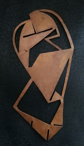 雕塑 标题为“Мать и дочка” 由Игорь Бондаренко, 原创艺术品, 金属 安装在木板上